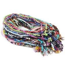 6mm 108 Natural Gemstone Beads Buddhist Prayer Mala energy Bracelet Necklace