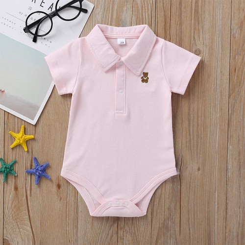 Newborn Infant Baby Boy Short Sleeve Romper Bodysuit Summer Clothes Jumpsuit - Bild 16 von 17