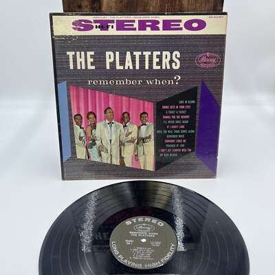 THE PLATTERS REMEMBER WHEN LP 12'' VINYL RECORD VG+ MERCURY STEREO