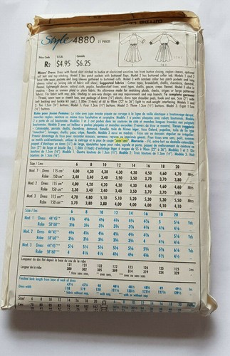 STYLE pattern 4773Shirt Skirt Trousers Showl Size 12 Bust 34" Waist 261/2" - Picture 2 of 2
