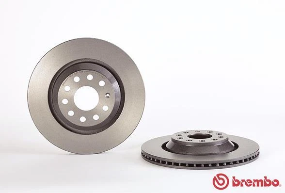 2x 09.A200.11 BREMBO BRAKE DISC PAIR REAR AXLE FOR AUDI AUDI (FAW) CHRYSLER CUPR Foto 2 de 4