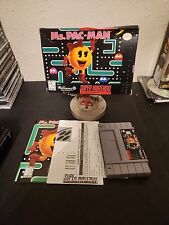 Ms. Pac-Man (Super Nintendo, 1996) SNES In Box CIB Complete W Reg Card Free Ship