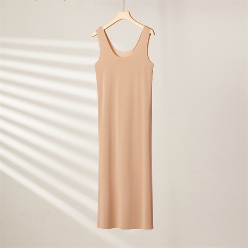 Damen Vollslips Unterkleid Slip antistatisch Tank lang Midi Kleid Petticoat@ - Bild 7 von 15