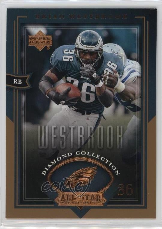 2004 Upper Deck Diamond Collection All-Star Lineup Brian Westbrook #70 13zo