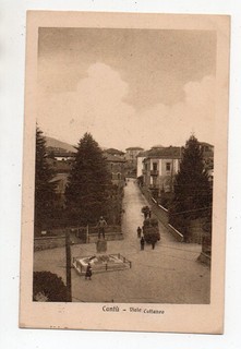 CANTU' Viale Cattaneo Animazione Viaggiata 1924.
