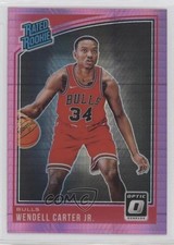 2018 Panini Donruss Optic Rated Pink Hyper Prizm Wendell Carter Jr Rookie RC 0b0