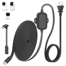 25FT Outdoor Power Adapter for WYZE Cam V4/Cam OG/V3/V3 Pro, L-Shape Micro USB E