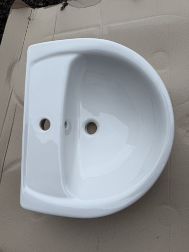Roca Elia 550mm Semi Recessed Basin 1 Tap Hole G1807501 - Picture 6 of 6