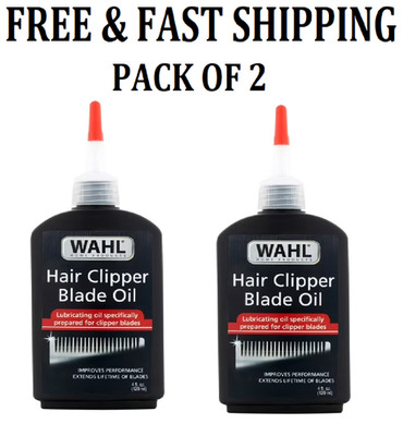 2 Pack Wahl Premium Hair Clipper Blade Lubricating Oil for Clippers, Trimmers