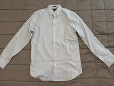 Banana Republic Geometric Slim Fit Men's Medium Long Sleeve Shirt