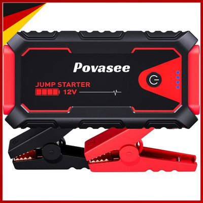 Starthilfe Powerbank 5000A 12V für Fahrzeuge bis 10L Benzin/8L Diesel mit LED