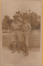 2 AUSTRALIAN SOLDIERS WW2 PHOTOGRAPH TAKEN IN 1943 POSTCARD SIZE