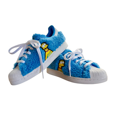 Adidas The Simpsons Marge Superstar Blue Shoes GZ1774 Sz 3.5Y - New Unworn