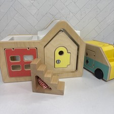 Lovevery Lot Wooden Modular Playhouse Stairs Camper Car Lot Set Incomplete Learn
