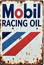 Mobil Exxon Retro Vintage Gas Gasoline Oil Tin Sign 8x12 inches Station Qqq