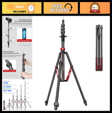 Heavy Duty Photography Light Stand - 106in Tall Aluminum Tripod, Flip-Lock, Gas