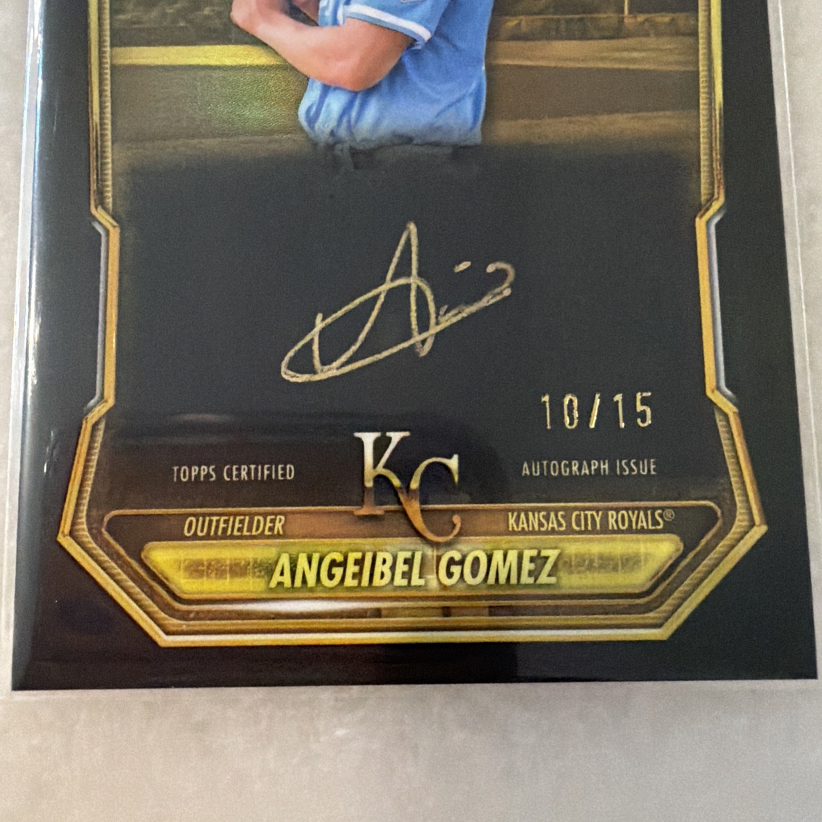2026 Bowman Chrome Angeibel Gomez #CPA-AG 1st Bowman Gold Ink Variation /15 view 3