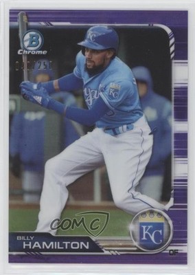 2019 Bowman Chrome Purple Refractor 40/250 Billy Hamilton #41 d8g