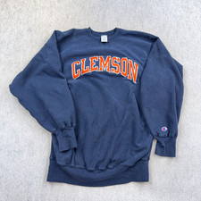 Vintage Clemson Tigers Sweatshirt Men XXL Crewneck Champion Reverse Weave 90s