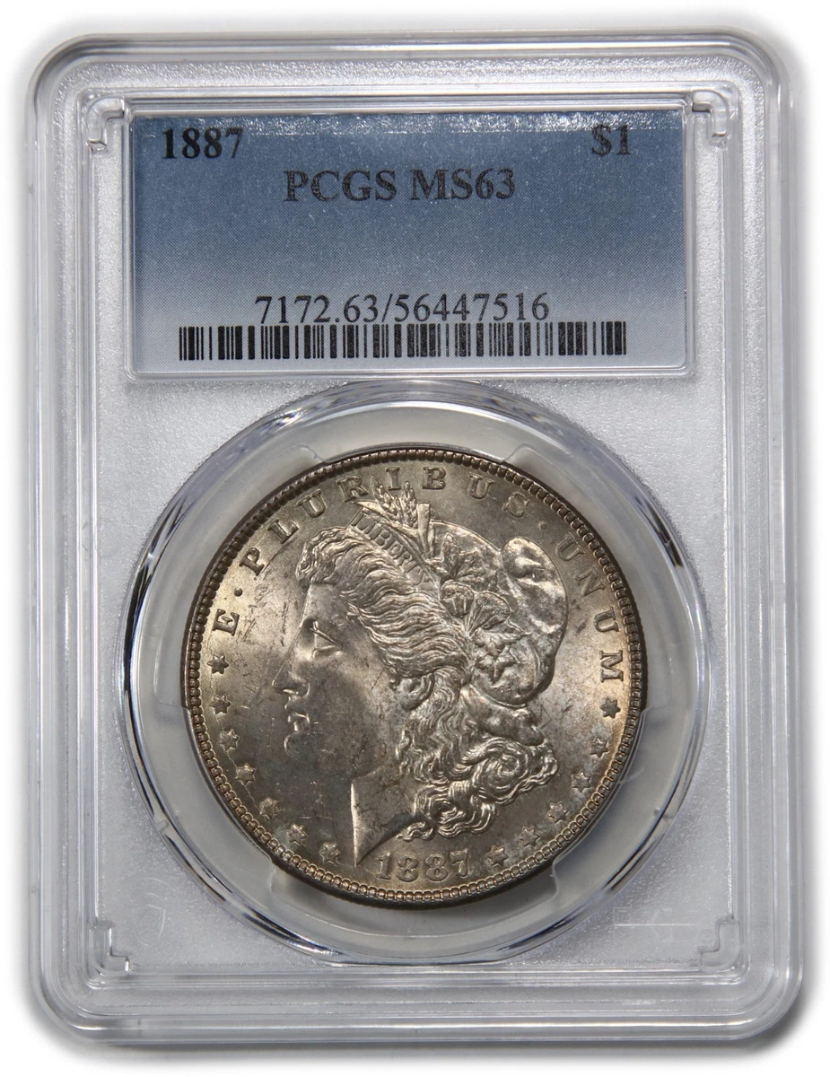 K*様 1887 Morgan Dollarモルガンダラー銀貨 MS63 PCG K*様 1887