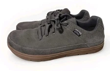 LEMS Chillum Shoes Mens 10 Womens 11.5 Bedrock Gray Suede Barefoot Minimalist