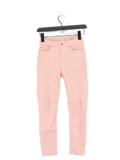 Jack Wills Women's Jeans W 26 in Pink Cotton with Elastane Skinny