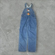 Vintage Disney Bib Overalls Womens Small Blue Mickey Minney Mouse Deadstock 90s