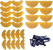Heel Plates 14 Pairs Rubber Shoes Heel Taps Tips Repair Pad Replacement with Nai