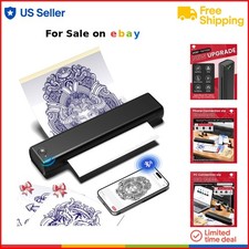 Tattoo Stencil Printer Wireless Thermal USB Bluetooth Portable Inkless for Ar...