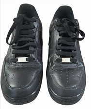 Nike Air Force 1 '07 Low Top Lace-Up Sneakers Triple Black Leather CW2288-001