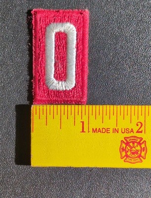 Vintage Boy Scouts of America BSA Troop Number 0 Zero Sew-On Patch