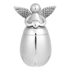 Good Quality Rustless Steel Pet Urn Angels Head Design Secure Ashes Keepsakes