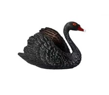 Black Swan Bird Wild Animal Figure Toy PVC Doll Small Figurine Birthday Gifts