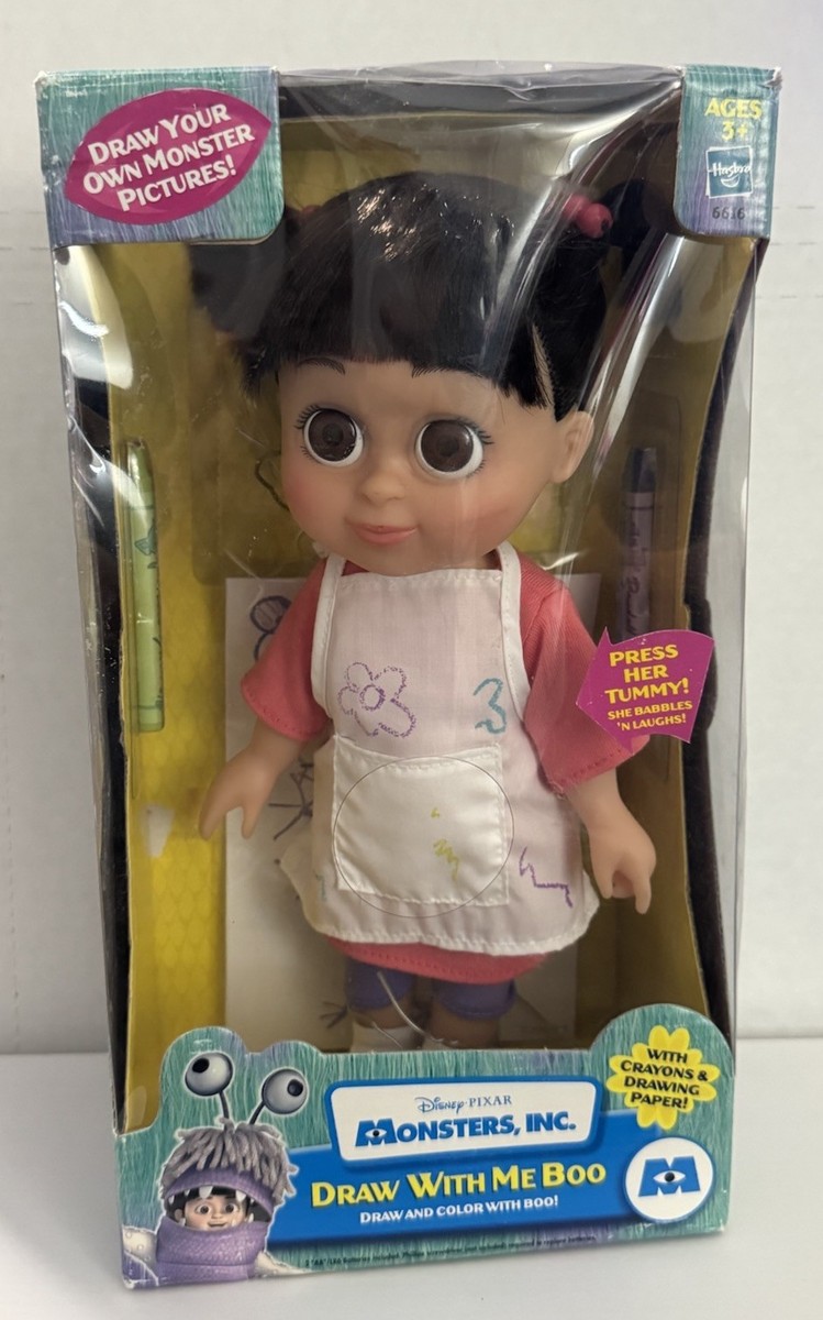 2002 Disney Monsters Inc Draw With Me Boo She Babbles & Laughs for