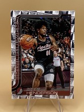 2025-26 Topps Basketball Scoot Henderson Season Tip Off #122 Trail Blazers Card