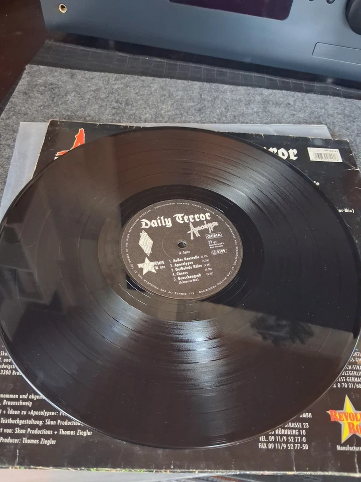 Daily Terror – Apocalypse original Press Vinyl A.M. Music – Revolution Rock - Bild 4 von 4