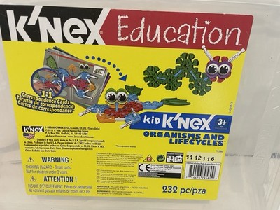K'NEX Kid Education Organisms and Lifecycles Building Set 232 Pcs