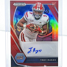 2021 Panini Prizm Draft Picks Trey Ragas #DPA-TRE Red Prizm Auto /199