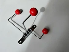 Mid Century Modern Metal Coat Rack Wall Hooks Entryway Organizer Minimalist