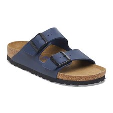 Birkenstock Arizona Blue Birko-Flor Leather Unisex Sandals Size37-45