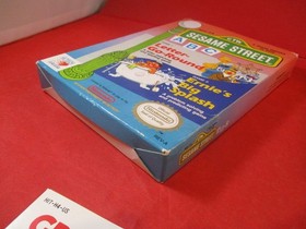 Sesame Street ABC (Nintendo NES, 1989) COMPLETE w/ Box manual poster #D