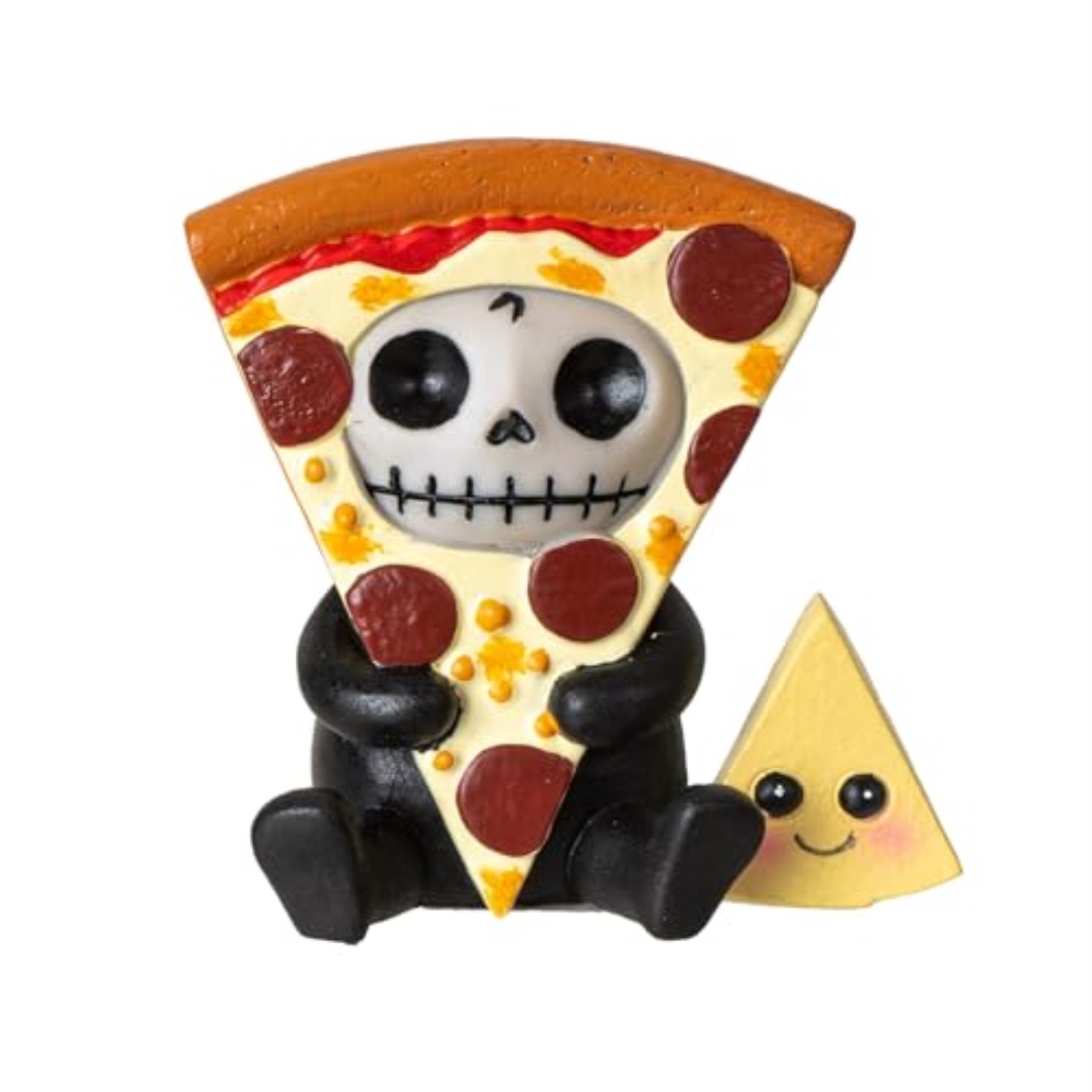 Peppi Furrybones Collectible Pizza Skeleton Figurine 3 inches Tall