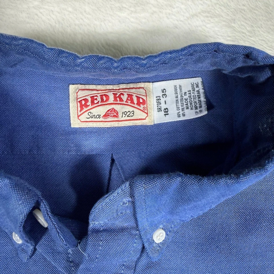 Camisa de trabajo con botones uniforme de helado campana azul capucha roja para hombre talla 18-35 Foto 4 de 4