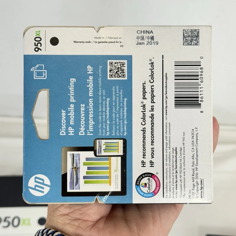 Cartuchos de tinta HP 950xl/951xl negro y color nuevos sellados y caja abierta Foto 4 de 4
