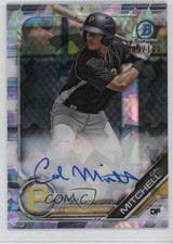 2019 Bowman Chrome Prospect Atomic Refractor 9/100 Cal Mitchell Auto 1t7v