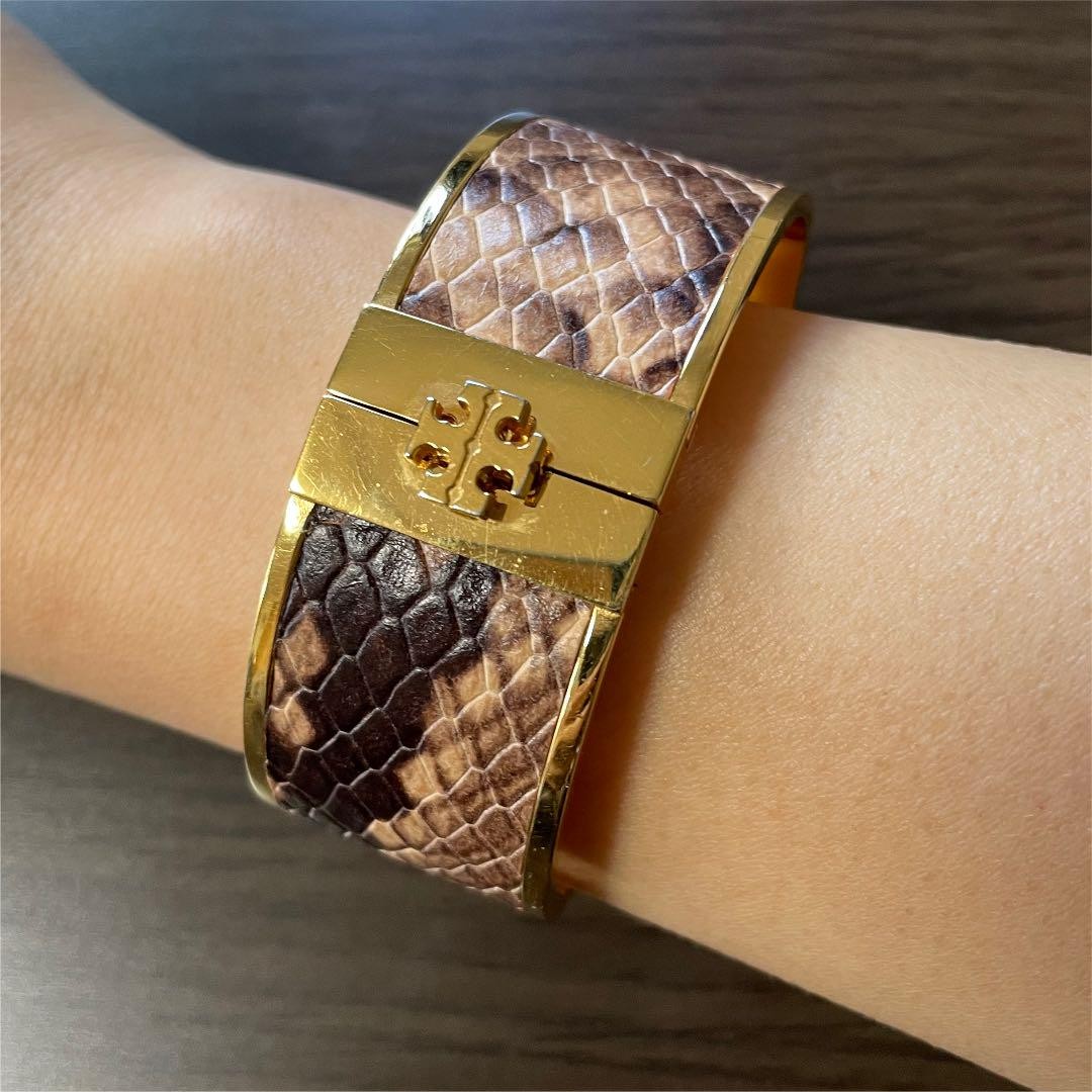Tory Burch Women Bracelet Python Pattern Limited … - image 1