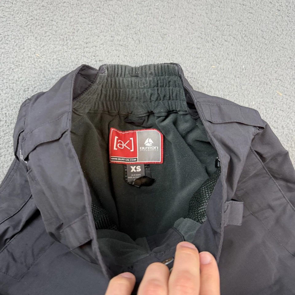 Burton AK Goretex Snow Pants Mens Extra Small Black Snowboard Waterproof Ski - Image 4 of 4