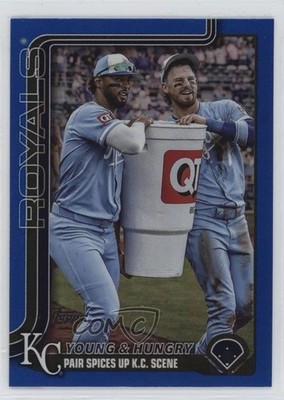 2025 Update Veteran Combos Blue Rainbow Foil /150 MJ Melendez Bobby Witt Jr 1q9o