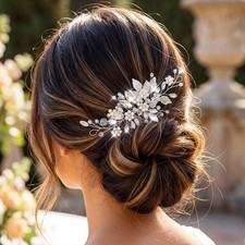 Rhinestone Hair Comb Wedding Hair Pieces Bridal Accessories For Brides Set