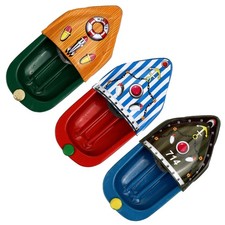 Blechspielzeug Kerzenboot Pop Pop Boot Mini Litho Knatterboot aus Blech